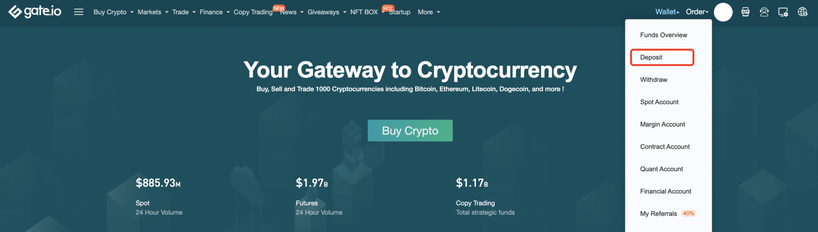 How to Withdraw and make a Deposit in Gate.io