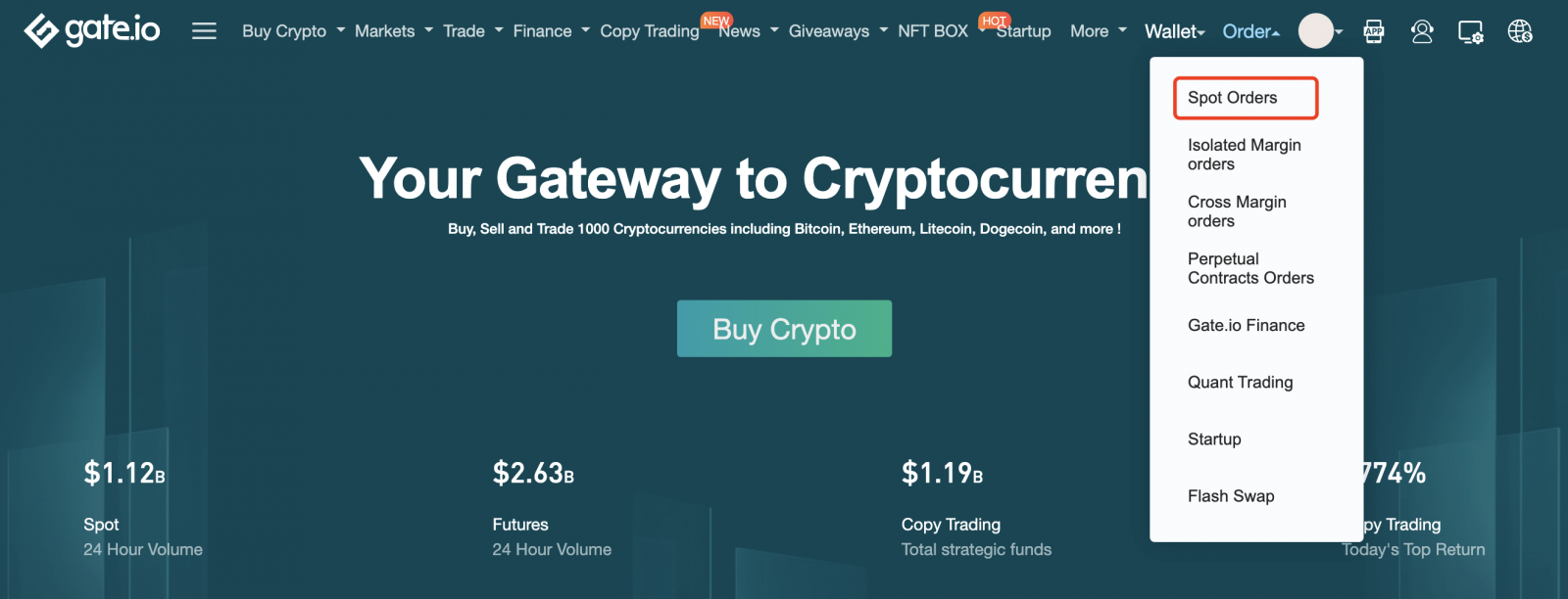 How to Trade Crypto in Gate.io